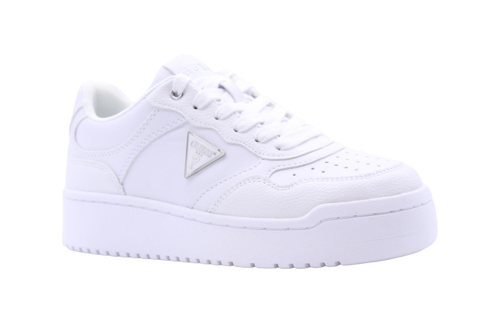 GUESS Scarpe Donna Sneaker Miram in Ecopelle White DS24GU13 FLPMIRELE12