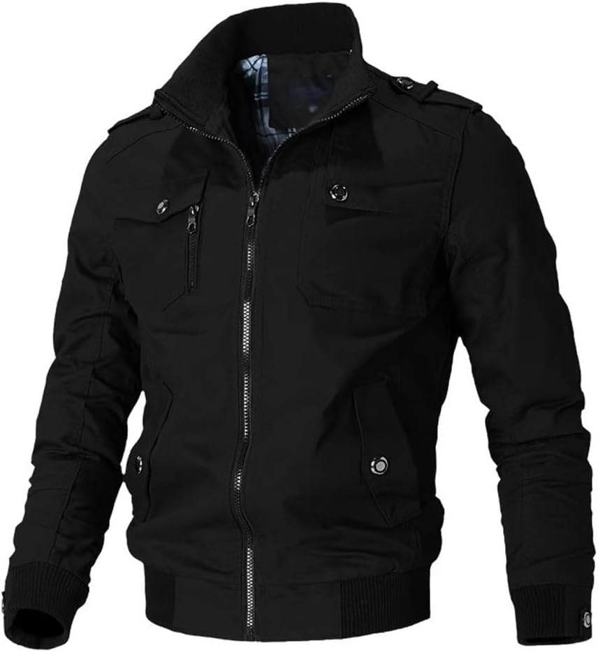 DFHBFG Men's Jacket, Thickened Denim Jacket, Autumn Winter Plush Jacket