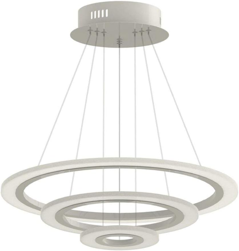 60 W/70 W/80 W LED Modern Acrylic Pendant Light Two/Three Rings Creative Light Warm White SMD High Beads Chandelier 70W Kaltes Weiß Drei Ringe [Energy Class A++]