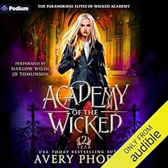 Diseño de la portada del título Academy of the Wicked: Year Two