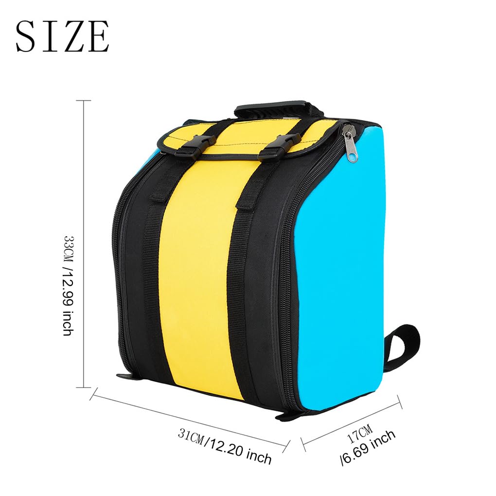 Mochila portátil de acordeón de 22 Teclas, Bolsa de Almacenamiento de Tela Oxford de Hombro Ajustable Reutilizable, Estuche de Transporte para acordeones para Principiantes