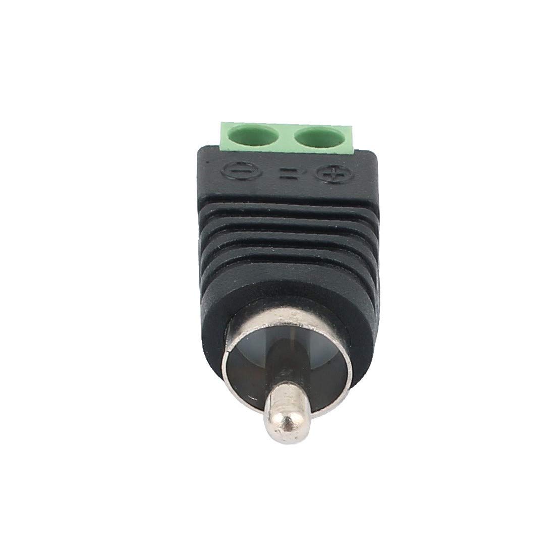 100 szt.Złącze śrubowe koncentryczne Cat5 Cat6 do złącza męskiego Jack Audio Video RCA(100 Stück Schraubanschluss Koaxial Cat5 Cat6 zu Audio Video Cinch-Klinkenstecker