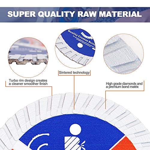 9-Inch Diamond Turbo Cutting Blade - For Granite, Marble, Tile, Concrete & Masonry - View #14
