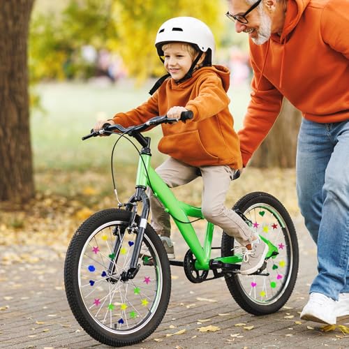 OWMOSYX 180 Pieces Bike Wheel Spoke Beads Plastic Clip Beads Spoke Colorful Bicycle Bike Spoke Decorations for Kids Bike Accessories Girls Boys (Style 2) - Thumbnail 6