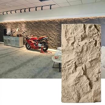 3D Wall Panels Artificial Stone Covering for Indoor/Outdoor DIY Waterproof PU Texture Wallpaper Malleable Decorative Wall Design