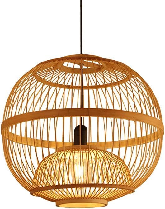 Woven Rattan Pendant Light, Kitchen Island Hanging Lights Living Room Chandelier