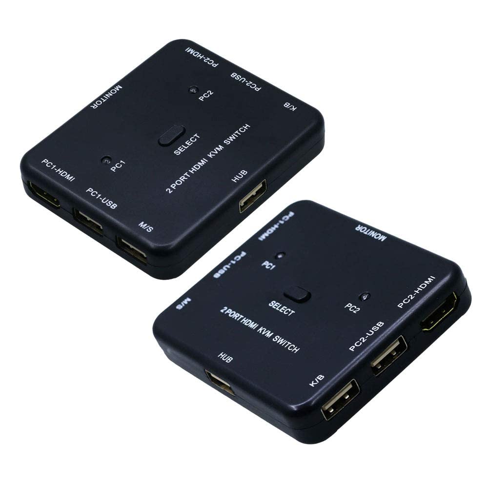 See full amazon price history chart for 2 Port HDMI KVM Switch, 2 in 1 Out HD 1080p Switch USB Keyboard Mouse Sharing Device Compatible with Laptop, Desktop, Computer, PC, Monitor, Printer etc. 2 Port HDMI KVM Switch, 2 in 1 Out HD 1080p Switch USB Keyboard Mouse Sharing Device Compatible with Laptop, Desktop, Computer, PC, Monitor, Printer etc. (B0BSRVJ8HG) Amazon Price History, Amazon Price Tracker