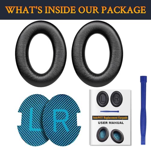 Image of SoloWIT Earpads for Bose Headphones - Brilliant Black