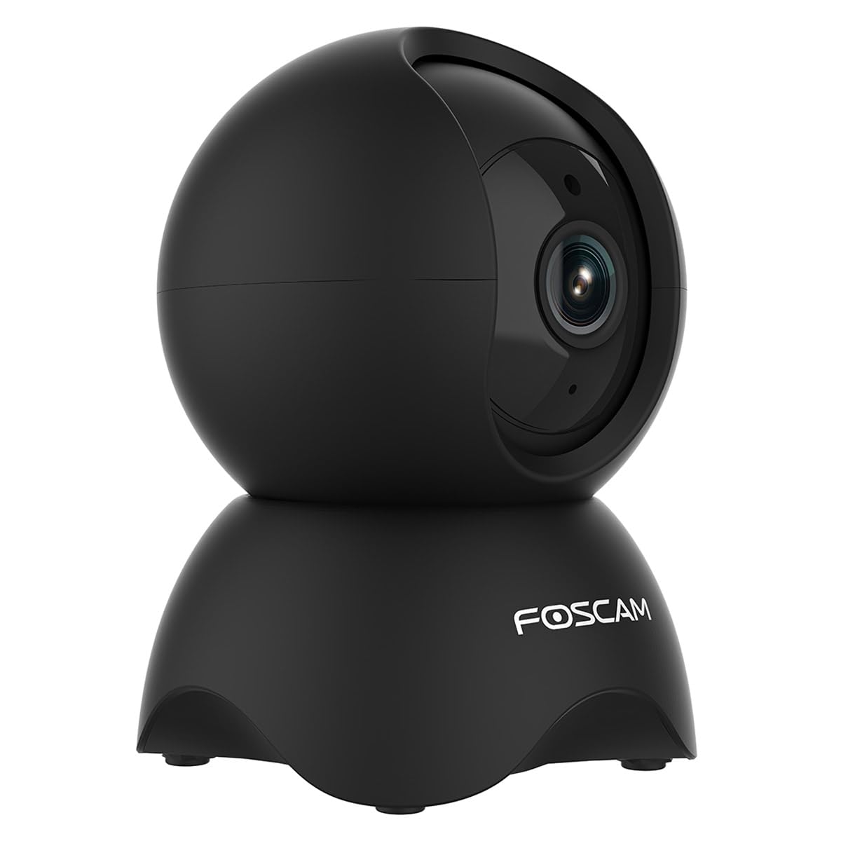 Foscam X5 5 MP Super HD WLAN telecamera di sorveglianza orientabile e inclinabile con comunicazione audio bidirezionale, visione notturna, rilevamento di movimento e suono, riconoscimento personale