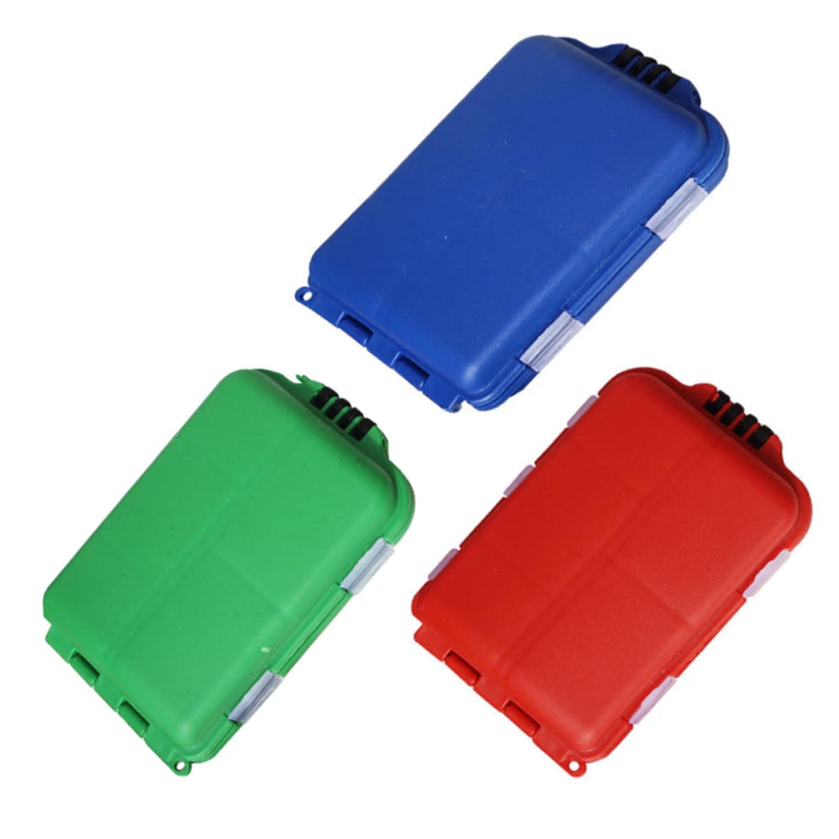 Mikinona 3pcs Fishing Lure Storage Box with Internal Dividers Durable Tackle Organizer for Anglers Lid for Easy Identification Efficient Bait Management Color