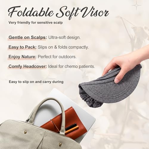 Image of 6 Pcs Chemo Cancer Hat for Women Breathable Bamboo Newsboy Baseball Cap Soft Headwear for Cancer Patient Hair Loss