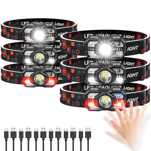 Northlet Headlamp Rechargeable 6Pack