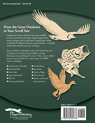 Scenes of North American Wildlife for the Scroll Saw: 25 Projects from the Berry Basket Collection (Fox Chapel Publishing) Full-Size Multi-Layer 3-D Scenic Patterns with Elk, Deer, Fish, Birds, & More - Image 2