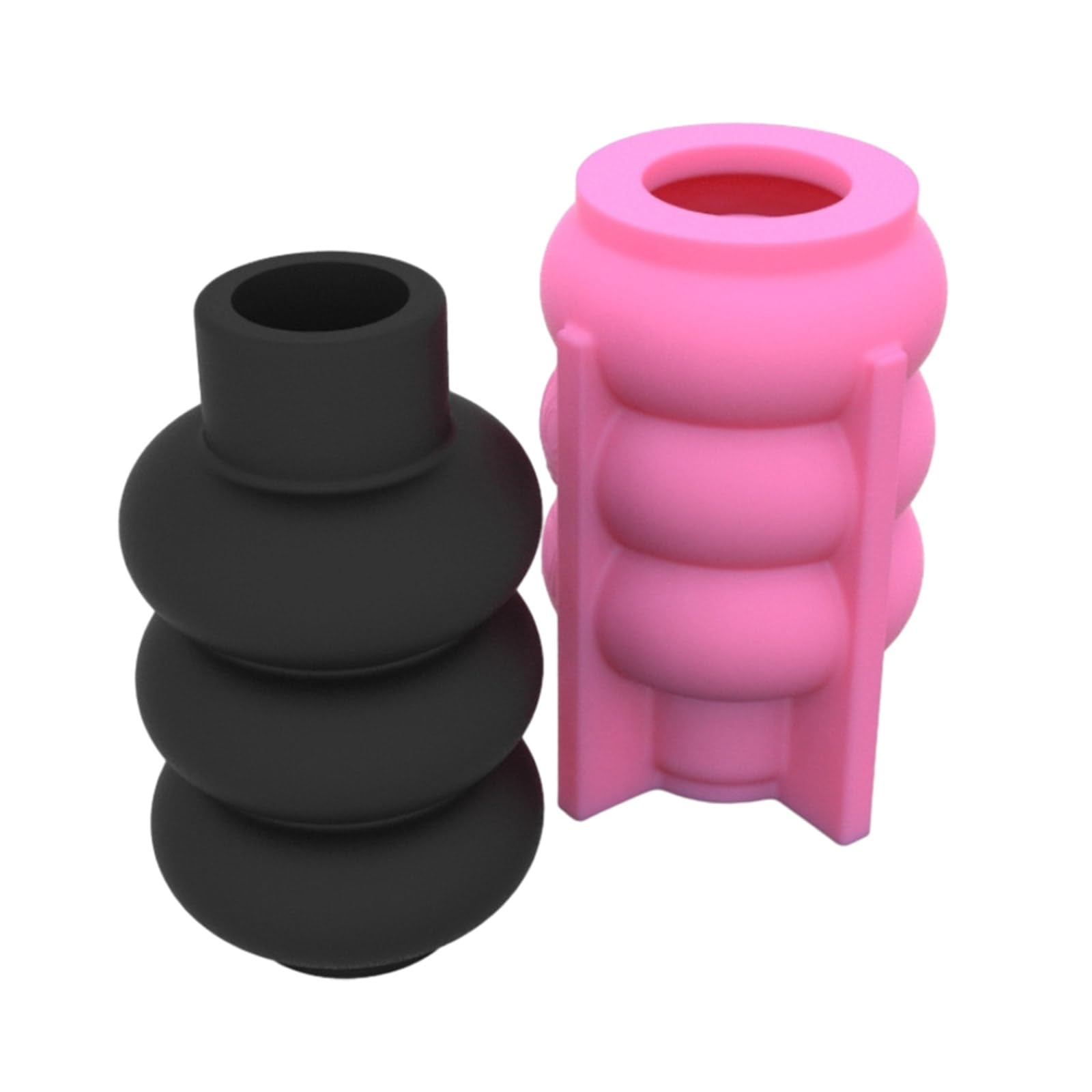 Jarrón de resina de silicona, molde de fundición de resina para soporte de brochas de maquillaje, arreglo floral, jarrón de adorno