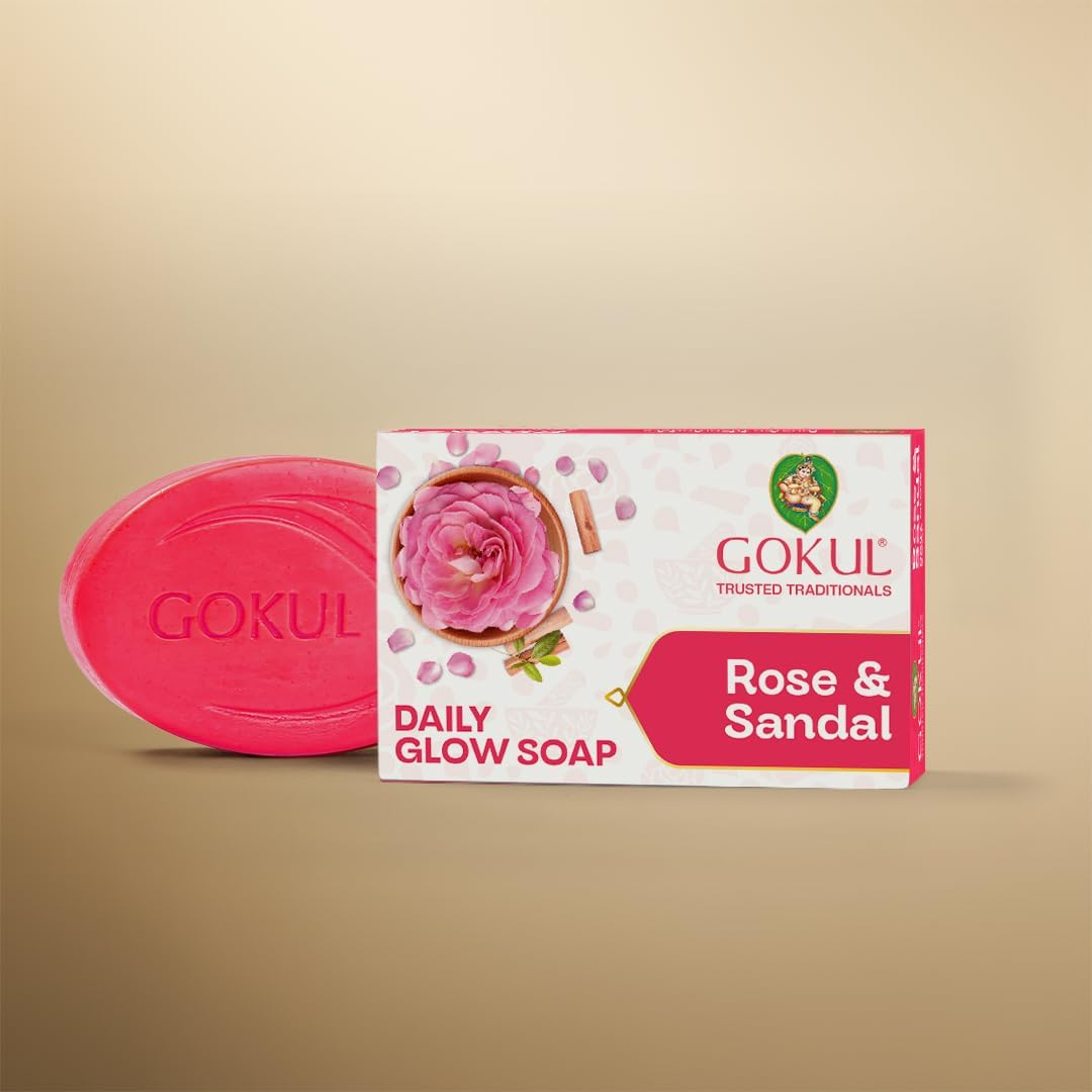 Rose & Sandal Soap Bar for Men & Women| Daily Skin Brightening & Moisturizing Formula | 75gm (Pack of 3)-picture-24