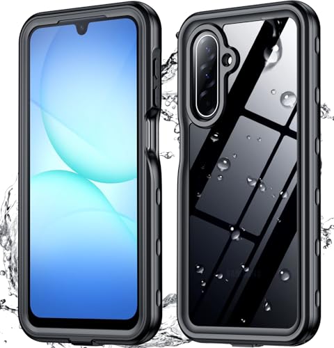 SPIDERCASE for Samsung Galaxy A17 Waterproof Case, IP68 Waterproof Case, Military-Grade Drop Protection, Full-Body Shockproof Dustproof Cover,Black