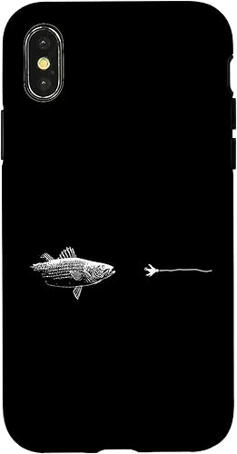 Miniatura 4 de iPhone 14 Graphic Fly Fishing Hook Line - Estuche de bajo a rayas de pescado