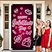 Galentines Day Decorations Door Cover, Galentines Day Banner for Door Pink Neon Happy Galentines Day Banner Galentines Gang Happy Galentines Day Banner for Girl Lady Galentines Day Party Decorations