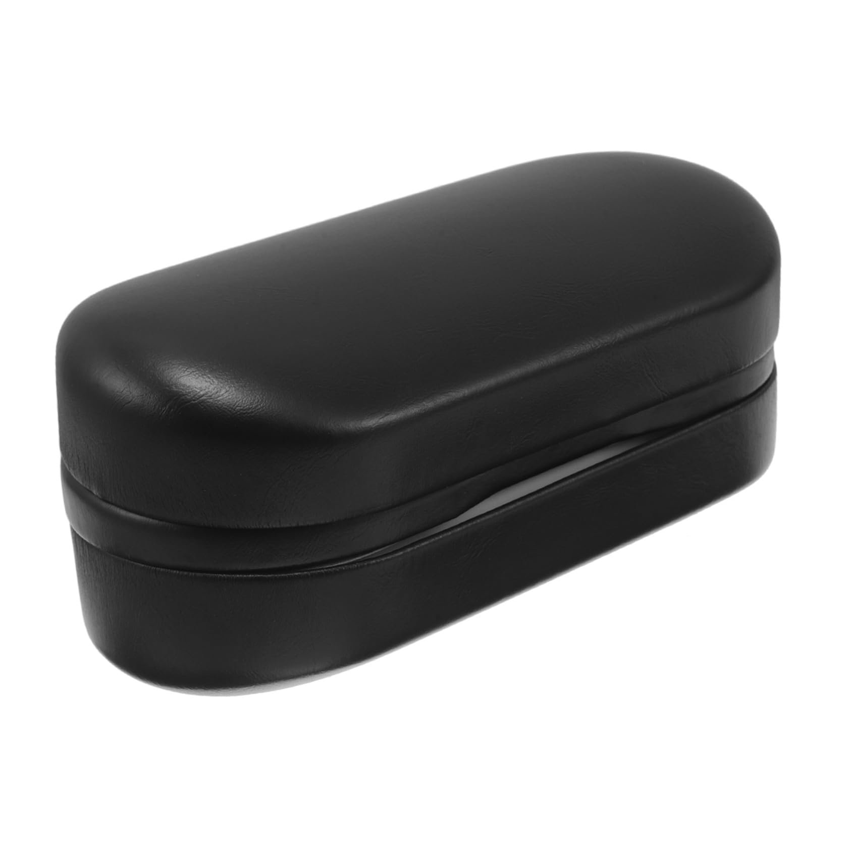 Étui à Lunettes Rigide Double Compartiment Grosse Capacité, Boîte de Rangement Noire Portable pour Lunettes de Soleil Vue, Protection Renforcée pour Voyage et Usage Quotidien