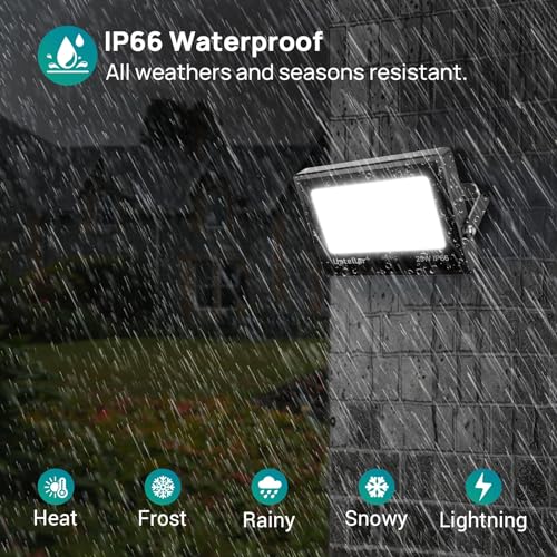 Ustellar 4 Pack 25W Rgb Led Flood Light 250W Equiv. Color Changing Floodlights, Warm White 2700K Ip66 Colored Spotlight Stage Party Uplighting Indoor Outdoor Uplights For Event Wedding Halloween Light thumb #3