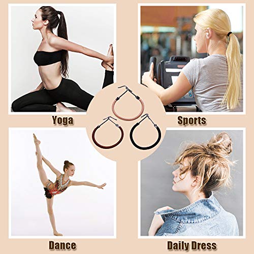 Ybb 36 Pcs Ponytail Hooks Hair Clips, Elastic Hair Ties Ponytail Holders For Women Hair Styling (Black, Brown And Gold) #TOP5