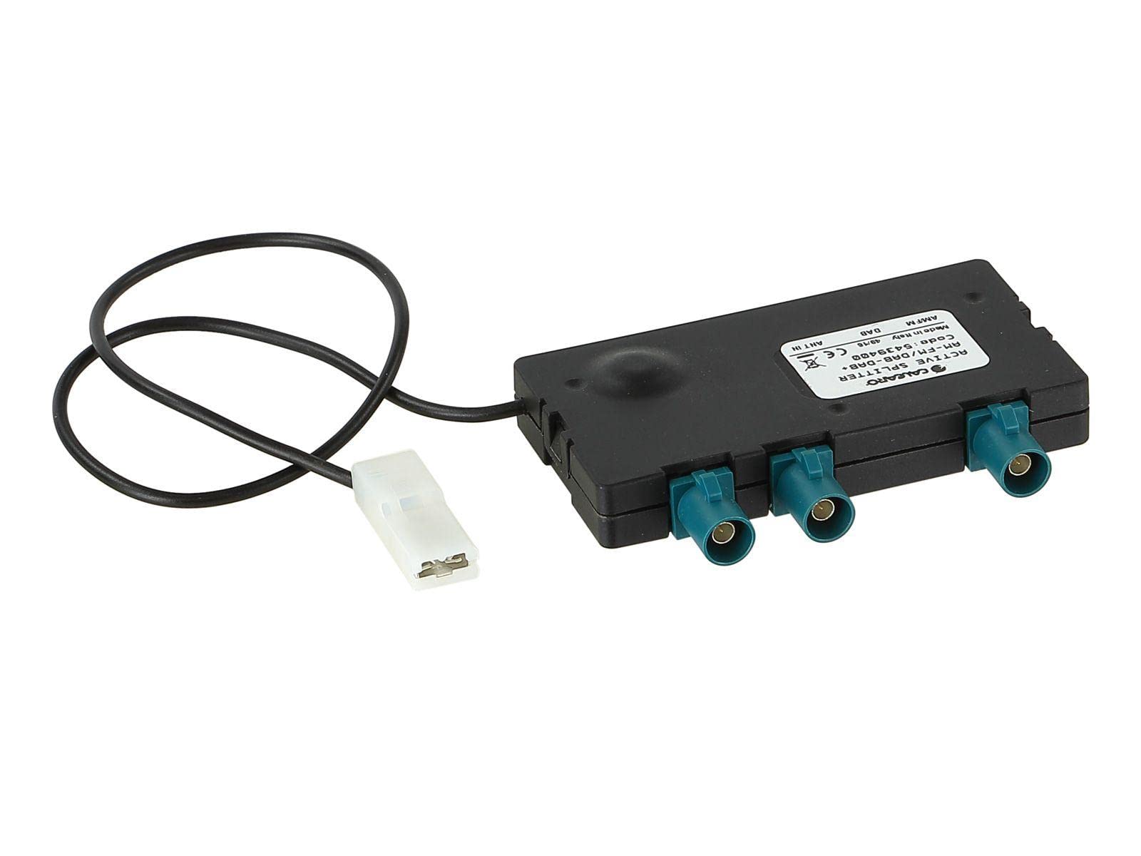 Dietz 41126 - Aktiver DAB/FM Antennensplitter - Fakra (Buchse) / DIN (150 Ohm Buchse/Stecker)