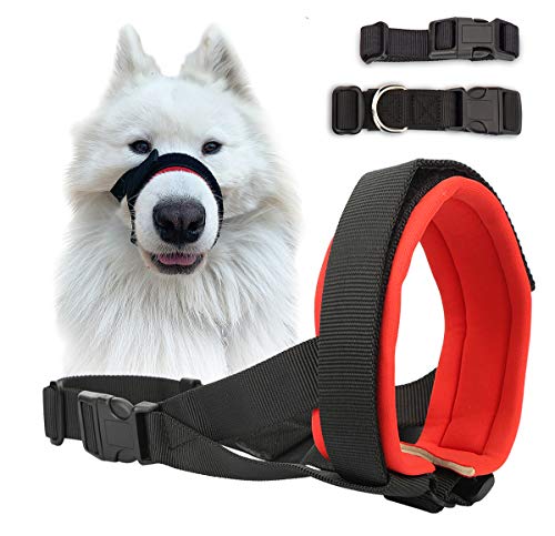 Gentle Dog Muzzle for Small, Medium, Large Dogs, Safely Secure Comfort Fit Muzzle