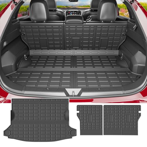 Pet-friendly Padded Cargo Liner - 2024 Subaru Crosstrek 7 powoq Cargo Mat Compatible with 2024-2026 Subaru Crosstrek Impreza Trunk Mat Backrest Cargo Liner TPE Trunk Liner Replacement for 2024-2026 Subaru Crosstrek Accessories