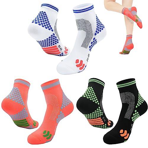 HigherSocks 2023 Upgraded Far Infrared Schorl Titanium Ion Heightening Booster Socks, Higher Socks Infrared Ion Titanium (3Pair-B,L)