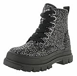 Farbe: noir Buffalo Aspha Laceup Hi - Vegan Glitter - Noir Imitation Leather 40 EU