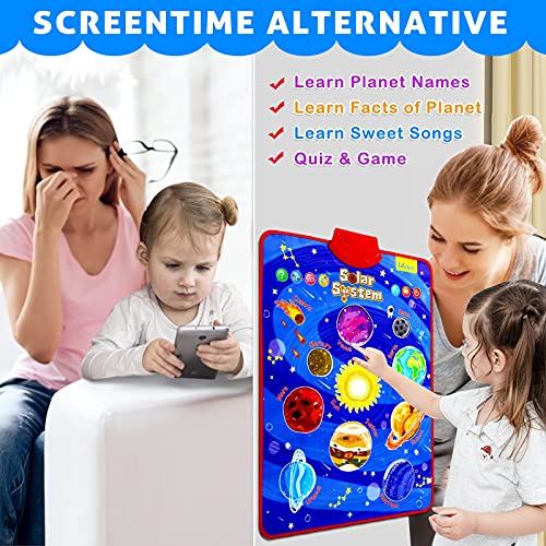 Paloura Solar System Toys - Electronic Interactive Educational Talking Poster Learn Names & Songs & Facts & Games Of Planet Learning Toys For 3,4,5,6,7,8 Year Old Boys & Girls Gifts For Toddlers/Kids… #TOP1