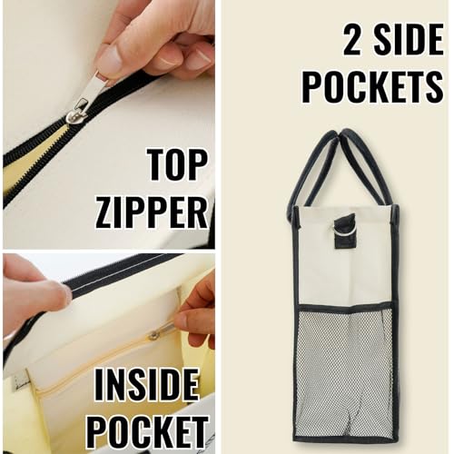 Bolsa Tote de Lona con Estampado de Taco para Mujer miniatura 6