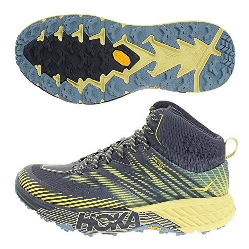 HOKA Speedgoat Mid 2 GTX Blau Gelb 1106532 OBBS, 45 1/3 EU