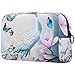 Grand Sac de Maquillage Pochette à glissière Organisateur cosmétique de Voyage pour Femmes et Filles - Papillon Paon