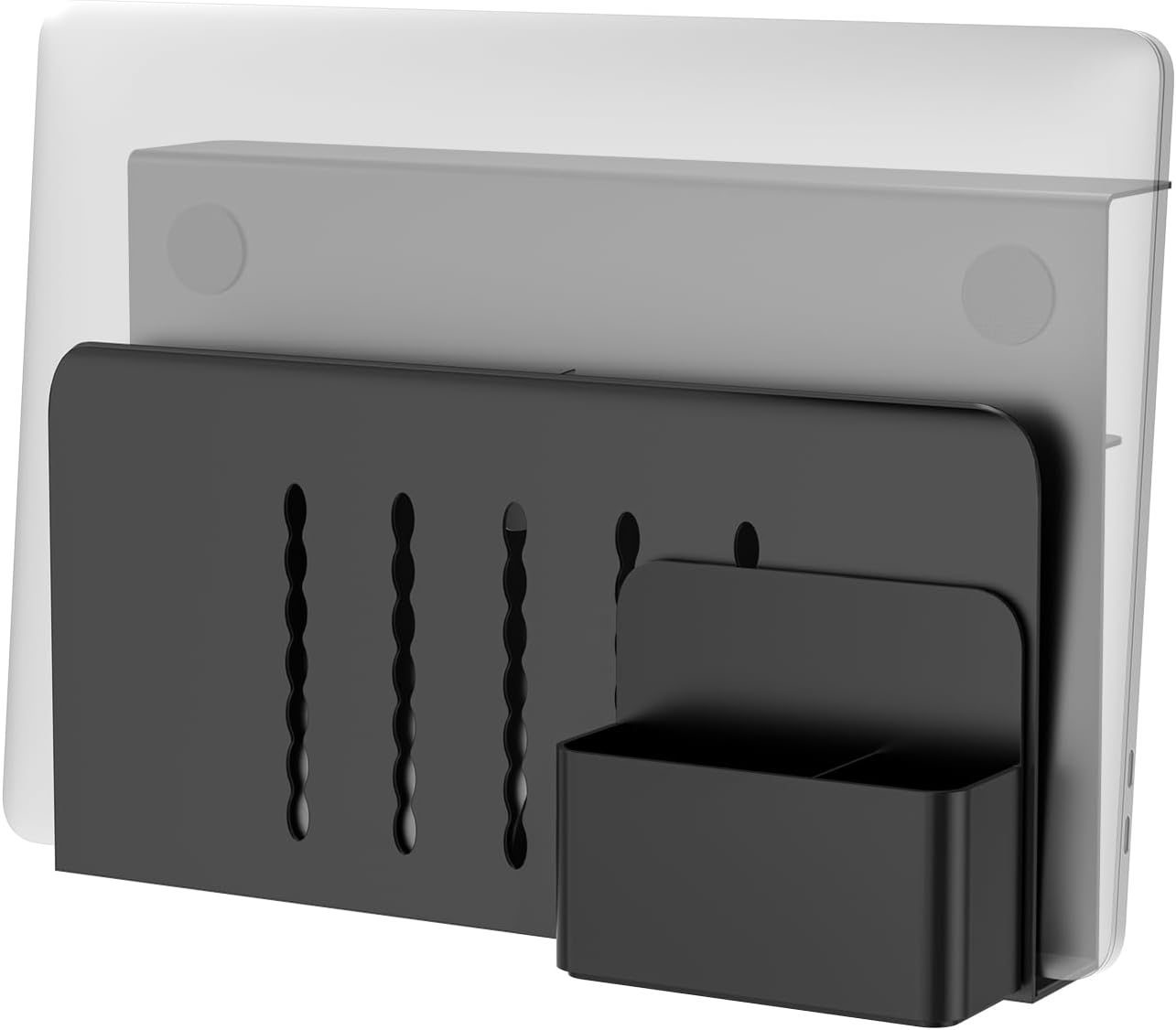 BEWISER Vertical Laptop Holder, Under Desk Storage,Desk