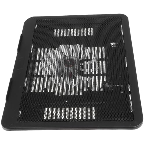 FELTECHELECTR Soporte Portátil con Ventilador USB para Laptop de Base Refrigerante con Malla Metálica y Patas Antideslizantes Alivia Dolor de Cuello y Mejora la Ventilación