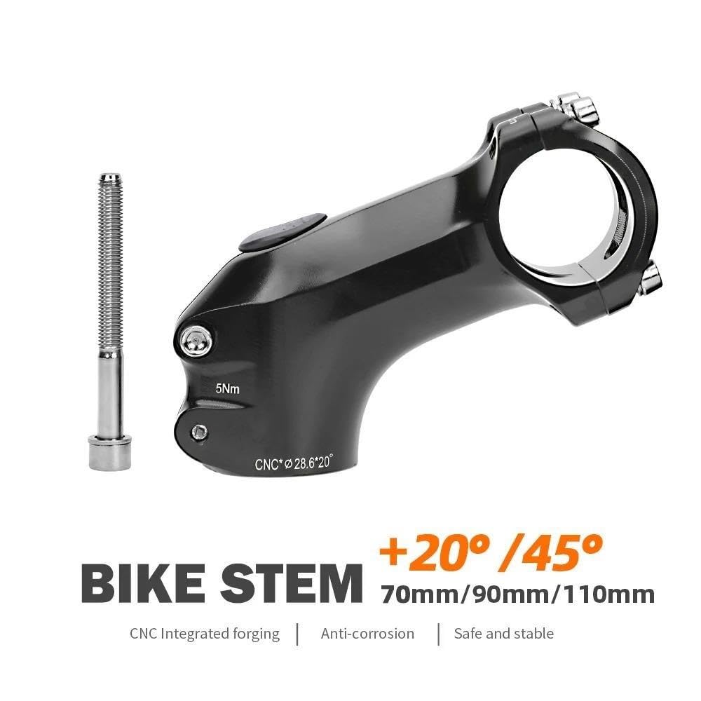 Wspornik kierownicy rowerowej 31,8 mm Rower szosowy 20/45 Stopniowy stół przedłużający kierownicę CNC Mtb Power