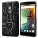 OnePlus 2 Case, Cruzerlite Bugdroid Circuit Case Compatible for OnePlus 2 / OnePlus Two - Retail Packaging - Black