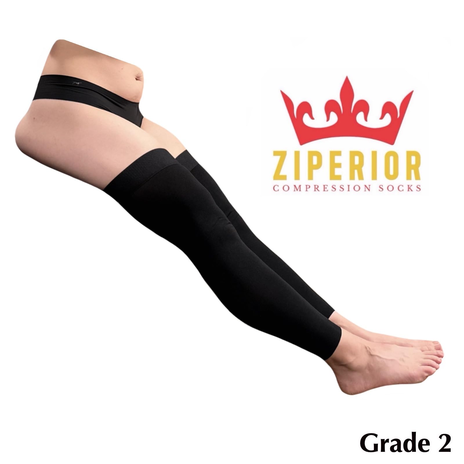 Amazon.com: Ziperior No Foot 20-30 mmHg Compression Inside Leg