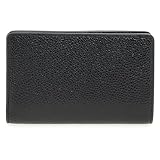 Michael Kors 32R4G8ED6L-001 MD SNAP ZA WALLET Women BLACK Size...