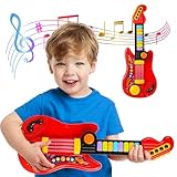Kids Guitar-Piano 2-in-1 Musical Instrument, Toddler Guitar for 3-5 Year Old Boys Girls, Adjustable Educational Toy, for Birthdays.