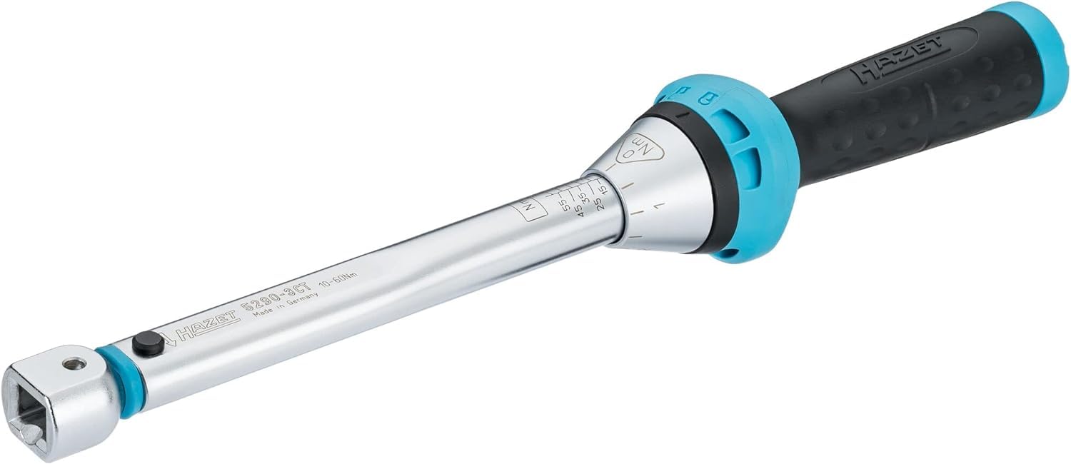 Clé dynamométrique HAZET 5290-3CT I Sortie : carré mâle 9 x 12 mm, tolérance : 3% I Clé dynamométrique facile à utiliser avec él