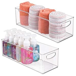 mDesign Plastic Toiletry Organizer ...