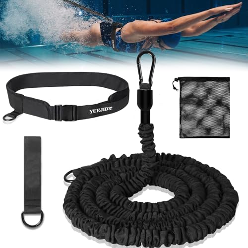Pool Schwimmgurt für Kinder Erwachsene,4-7.5M Schwimmtrainer Schwimmseil mit Einstellbare Schwimmwiderstand Gürtel,Increases Strength and Endurance perfekte Alternative zur Gegenstromanlage