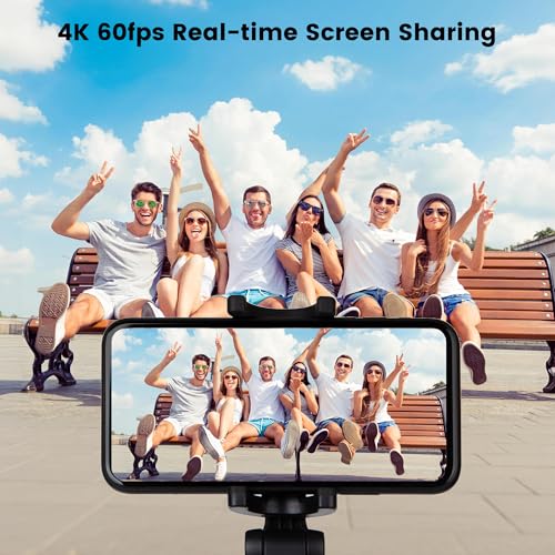 Image of Vamvo Magnetic Selfie Monitor Screen for iPhone & Android, 4K Wireless Vlog Screen with Remote, 180 Rotation & Screen Mirroring Content Creator Essentials for TikTok, YouTube Live Streaming (Green)