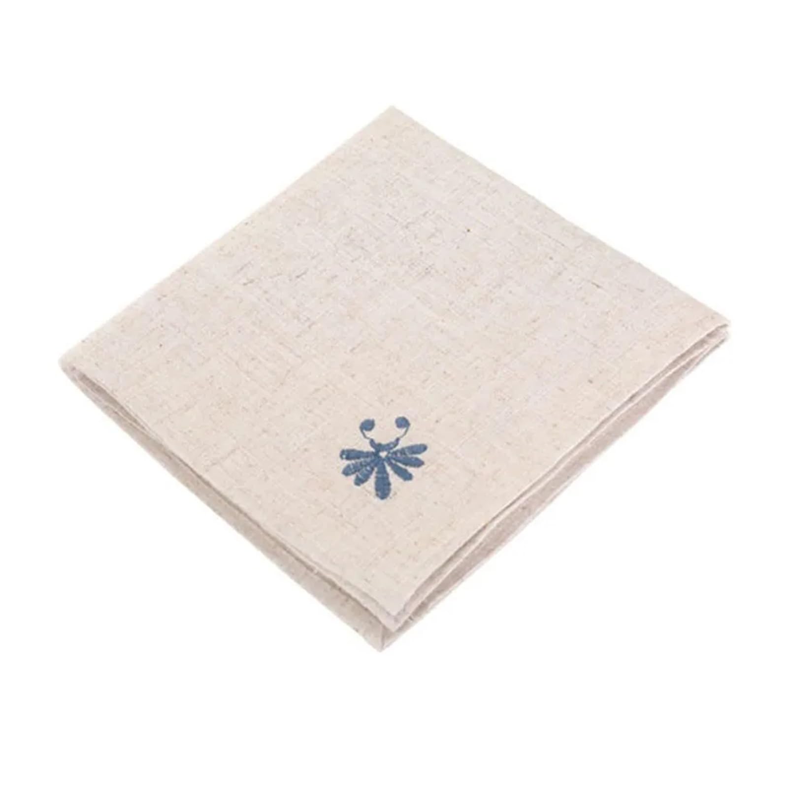 Napkins Cloth 6pcs Cotton & Linen Embroidered Napkin Custom Dinner Napkins Cloth For Cocktail Banquet Party Events Wedding Dining Table Decoration(Color 02)