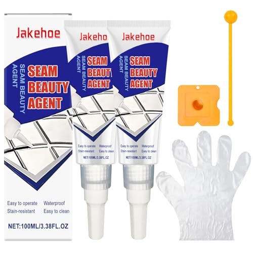 Fugenmörtel, Fliesen Reparaturset Weiß, 200ml Fugenfarbe Weiß mit Werkzeug+50 Handschuhen, Fliesen Fugenmasse, Fliesenfix, Fliesenfugen Versiegelung, Wasserfest, Superstarke Haftung, Aushärtung Fugenmörtel, Fliesen Reparaturset Weiß, 200ml Fugenfarbe Weiß mit Werkzeug+50 Handschuhen, Fliesen Fugenmasse, Fliesenfix, Fliesenfugen Versiegelung, Wasserfest, Superstarke Haftung, Aushärtung