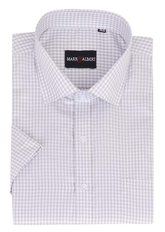 Image of Mark & Albert Men's Half Sleeves Regular Shirt