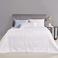 Vista 11 de Mommesilk Edredón/Colchón/Colcha de Seda, 100% Seda Natural de Hebra Larga, Fresco para Otoño, Lavable a Máquina (Cal.King)