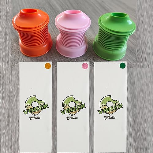 Image of VOOZR Storage bag supporting valve 3 colors 6 pieces, 31.5 Inch, PINK GREEN ORANGE, VOLCAN001